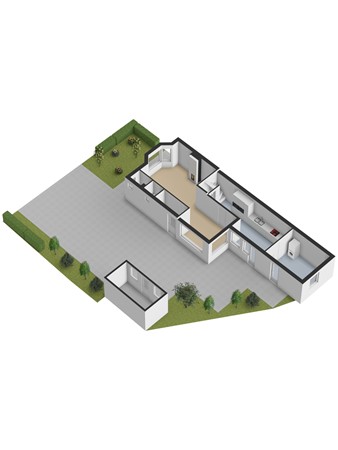 Floorplan - Nieuwestraat 61, 3291 AP Strijen