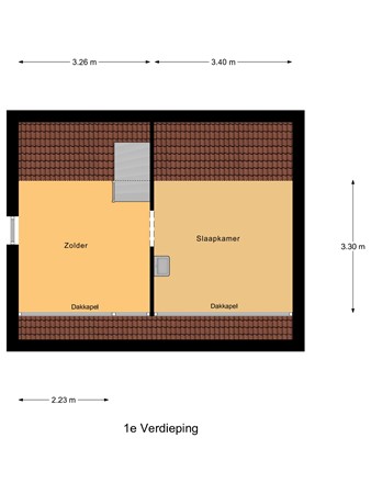 Floorplan - Wilhelminastraat 11, 3271 BX Mijnsheerenland