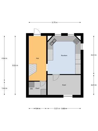 Floorplan - Reijerwaardseweg 62, 2991 XD Barendrecht