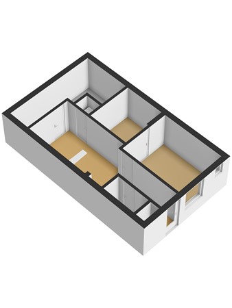 Floorplan - Boompjesstraat 28, 3291 AB Strijen