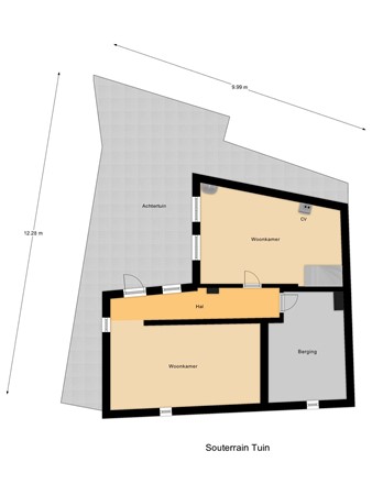Floorplan - Boompjesstraat 4, 3291 AB Strijen