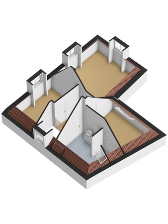 Floorplan - Boompjesstraat 4, 3291 AB Strijen