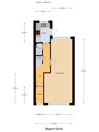 Floorplan - Thorbeckestraat 22, 3131 HP Vlaardingen