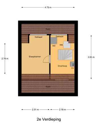 Floorplan - Thorbeckestraat 22, 3131 HP Vlaardingen