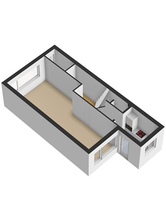 Floorplan - Thorbeckestraat 22, 3131 HP Vlaardingen