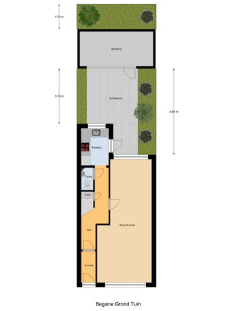 Floorplan - Thorbeckestraat 22, 3131 HP Vlaardingen