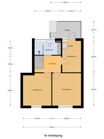 Floorplan - Kilweg 15, 3295 KC 's-Gravendeel