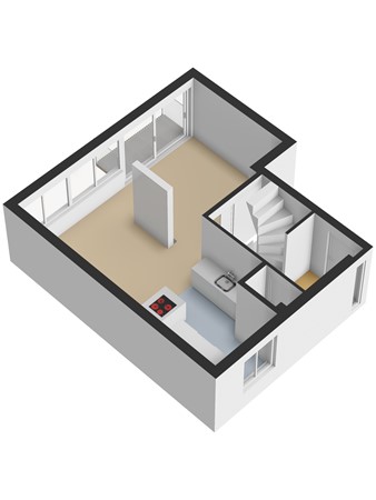 Floorplan - Kilweg 15, 3295 KC 's-Gravendeel