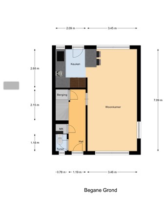 Floorplan - Ridder van Dorplaan 14, 3284 AT Zuid-Beijerland