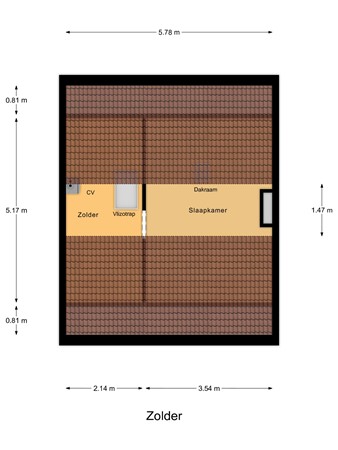 Floorplan - Ridder van Dorplaan 14, 3284 AT Zuid-Beijerland