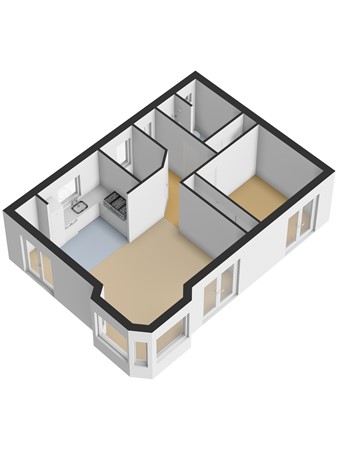 Floorplan - Rijksstraatweg 186-613, 3316 EJ Dordrecht