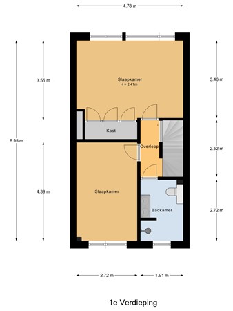 Floorplan - Binnensingel 57, 3291 TB Strijen