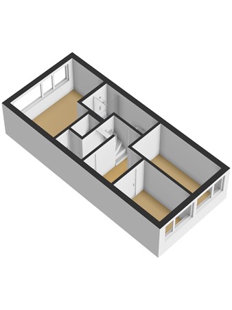 Floorplan - Damaststraat 23, 3295 VC 's-Gravendeel