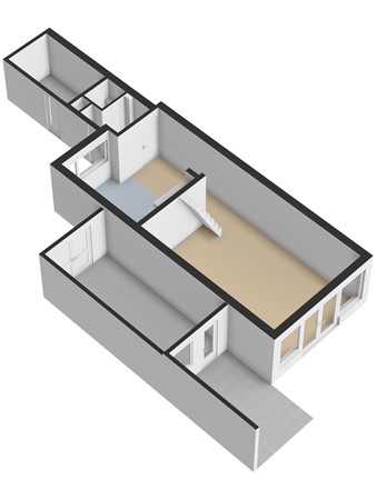 Floorplan - Damaststraat 23, 3295 VC 's-Gravendeel