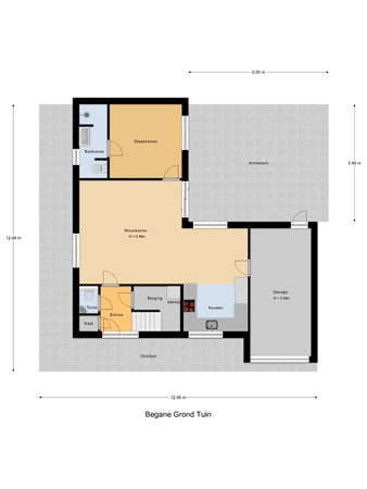 Floorplan - Mina Krüseman-erf 130, 3315 GE Dordrecht