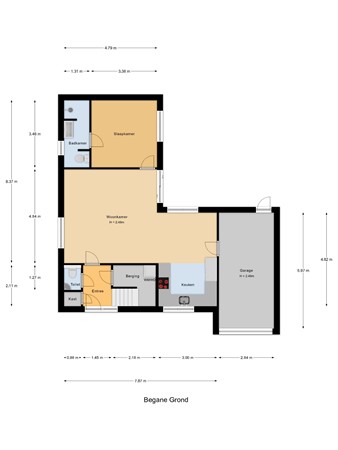 Floorplan - Mina Krüseman-erf 130, 3315 GE Dordrecht