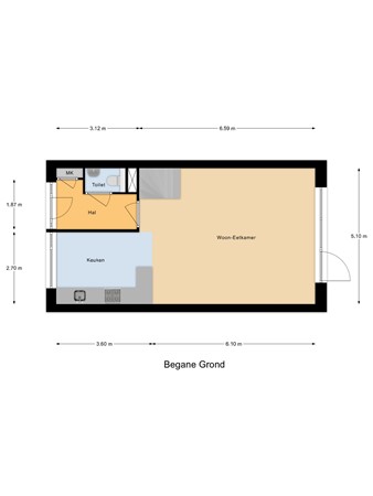 Floorplan - Patrijshof 13, 3291 XS Strijen