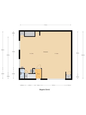 Floorplan - Simon Stevinstraat 16A, 3291 CA Strijen