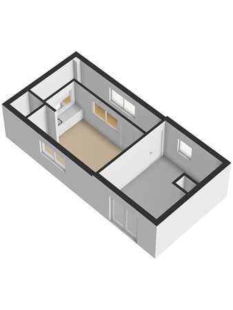 Floorplan - Simon Stevinstraat 16A, 3291 CA Strijen