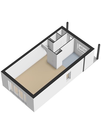 Floorplan - Uiterdijk 17, 3291 ME Strijen