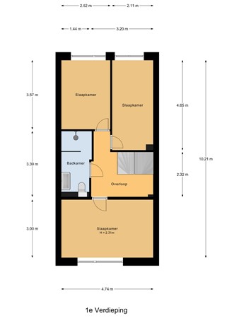 Floorplan - Kemphaanpad 15, 3291 VB Strijen
