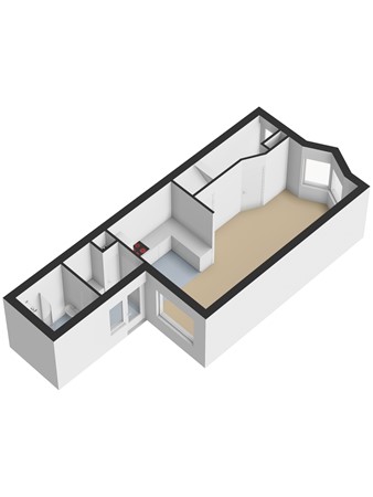 Floorplan - Verbruggestraat 20, 3295 AX 's-Gravendeel