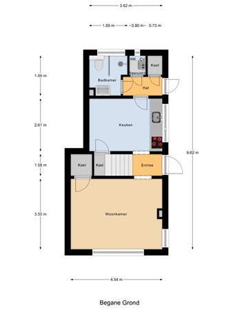 Floorplan - Schenkeldijk 17, 3291 EN Strijen