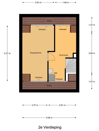 Floorplan - Breedspoor 66, 2908 AA Capelle aan den IJssel