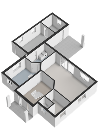 Kiefernweg 7, 49843 Uelsen - Begane grond - 3D.png