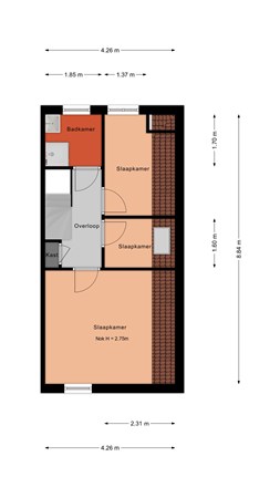 Floorplan - Ganzenwerfstraat 25, 1501 BJ Zaandam