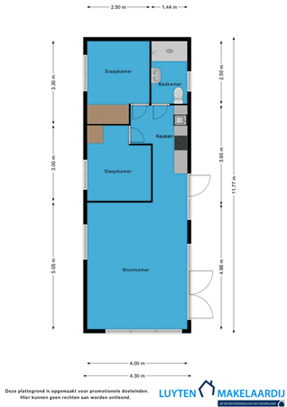 Lijsbeth Tijsweg 7-32, 1647 LE Berkhout - Plattegrond WK 32 2D.png