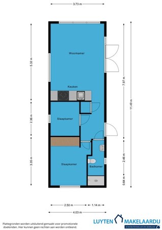 Putterweg 68-51, 3886 PG Garderen - Plattegrond Garderen 51 2D.jpg