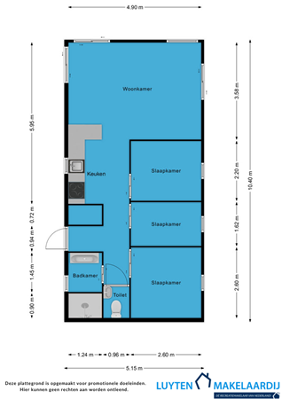Van Haestrechtstraat 24-411, 5171 RC Kaatsheuvel - Plattegrond EPKH 411 2D.png