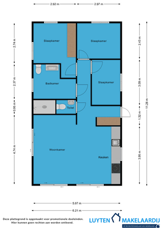 Laan van Laag Kanje 1-718, 3951 KD Maarn - Plattegrond EPUH 718 2D.png