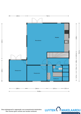 Spijkweg 15-103, 8256 RJ Biddinghuizen - Plattegrond Zuiderzee 103 beneden 2D.png