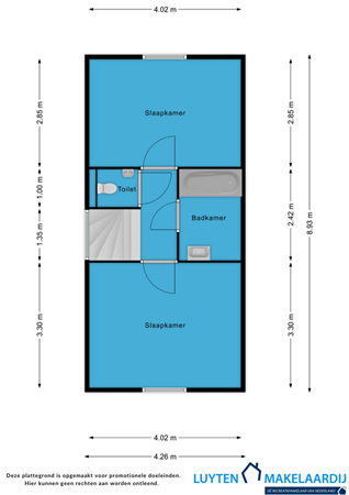 Zeedijk 2-327, 1154 PP Uitdam - Plattegrond EPPA 327 boven 2D.png