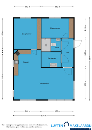 Boschlaan 26-25, 7131 RC Lichtenvoorde - Plattegrond RL 25 2D.png