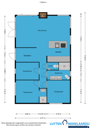 Loverensestraat 11K16, 5266 AM Cromvoirt - Plattegrond Leuvert K16 2D.png