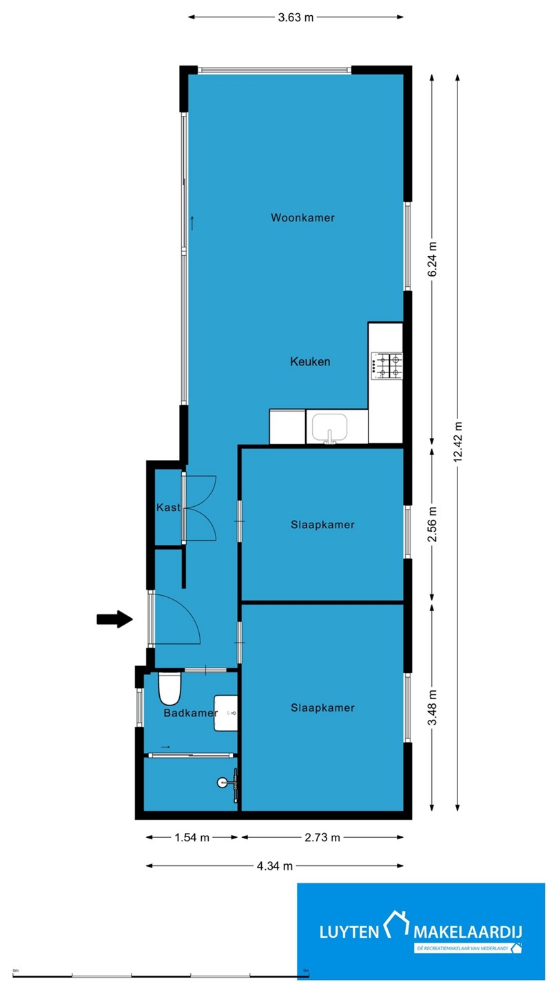 Plattegrond Luxe wellnessvilla in de bossen van Lunteren