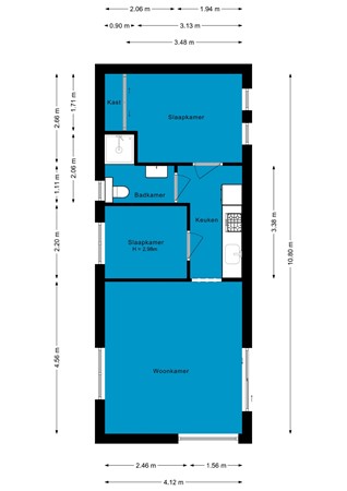 Laan van Laag Kanje 1-402, 3951 KD Maarn - Begane grond - 2D.jpg