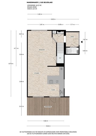 Mandenmaker 2, 3262 DD Oud-Beijerland - mandenmaker_2_begane_grond.jpg