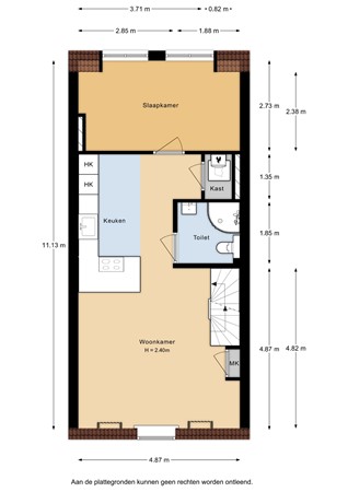 Albert Cuypstraat 214-4, 1073 BM Amsterdam - Albert Cuypstraat 214-4 - Appartement - 2D.jpg