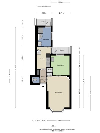 Floorplan - Driemolendrift 24A, 9711 BX Groningen