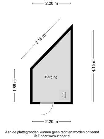 Floorplan - Wassenberghstraat 63, 9718 LK Groningen