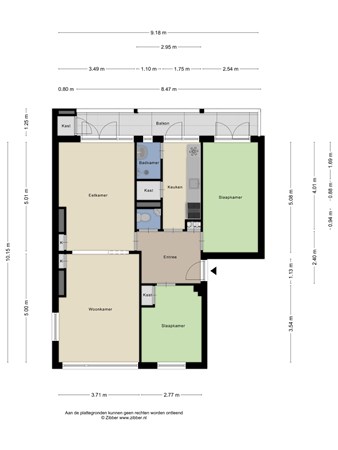 Floorplan - Overwinningsplein 16, 9728 GT Groningen