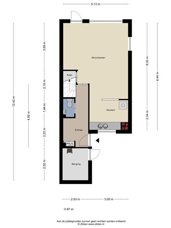 Floorplan - 't Emmerrik 16, 9356 EH Tolbert