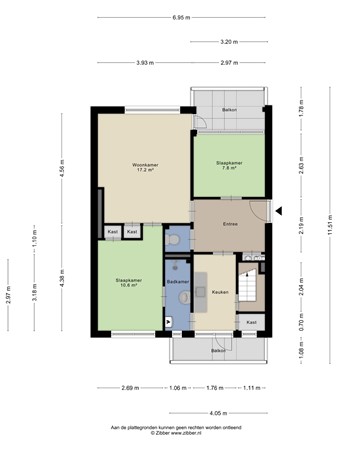 Floorplan - Jorissenweg 30, 9751 VT Haren