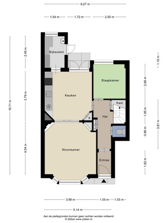 Floorplan - Oppenheimstraat 6, 9714 EP Groningen