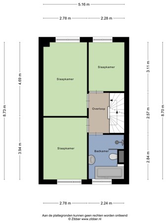 Floorplan - Populier 17, 9351 ZN Leek