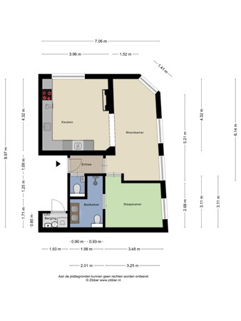 Floorplan - Carolieweg 33A, 9711 LR Groningen